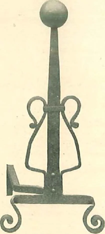 An illustration from Grates and fireplace fixtures in iron and brass, 1907, leaf 58