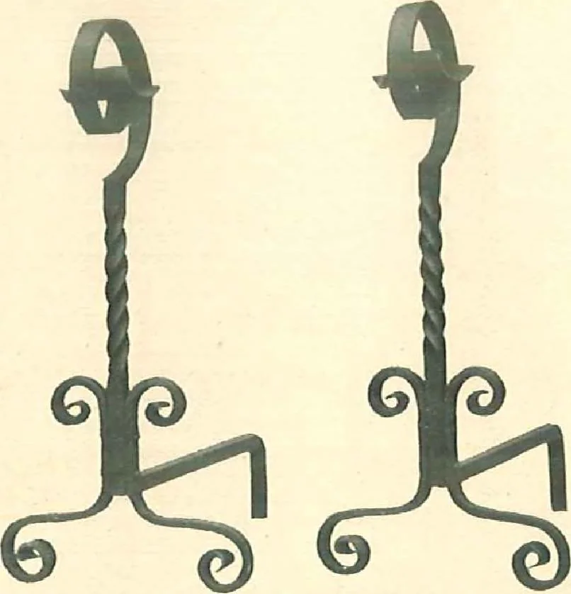 An illustration from Grates and fireplace fixtures in iron and brass, 1907, leaf 59