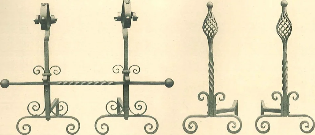 An illustration from Grates and fireplace fixtures in iron and brass, 1907, leaf 60
