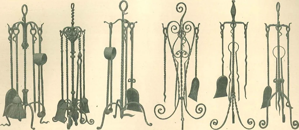 An illustration from Grates and fireplace fixtures in iron and brass, 1907, leaf 62