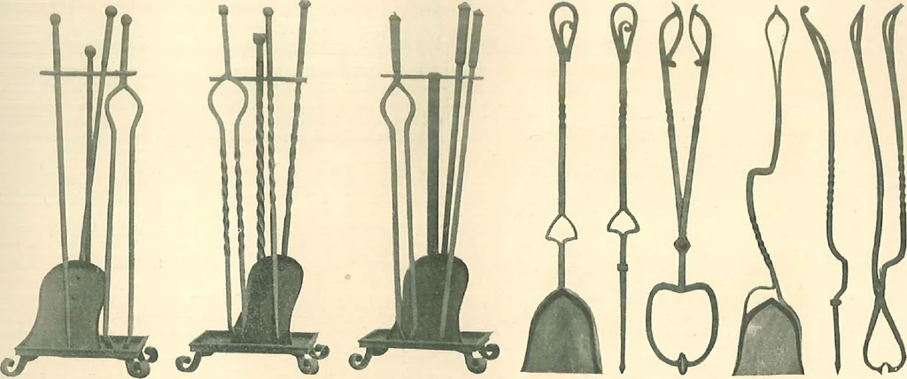 An illustration from Grates and fireplace fixtures in iron and brass, 1907, leaf 62