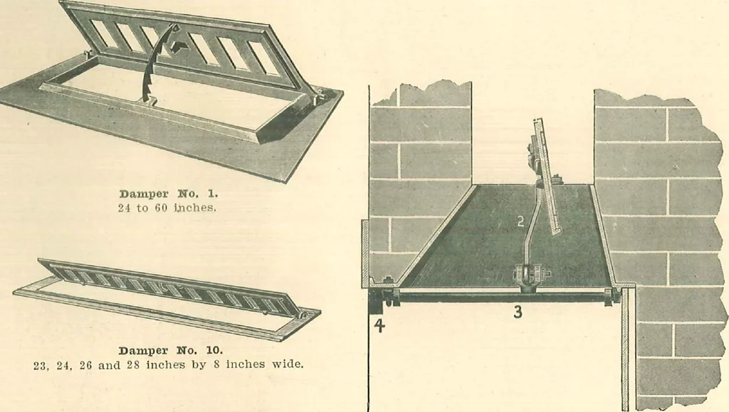 An illustration from Grates and fireplace fixtures in iron and brass, 1907, leaf 63