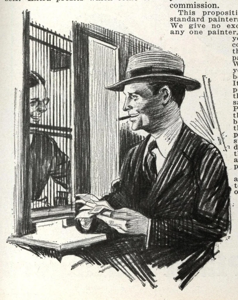 An illustration from Great Western Paint catalog, 1929, 1929, leaf 34