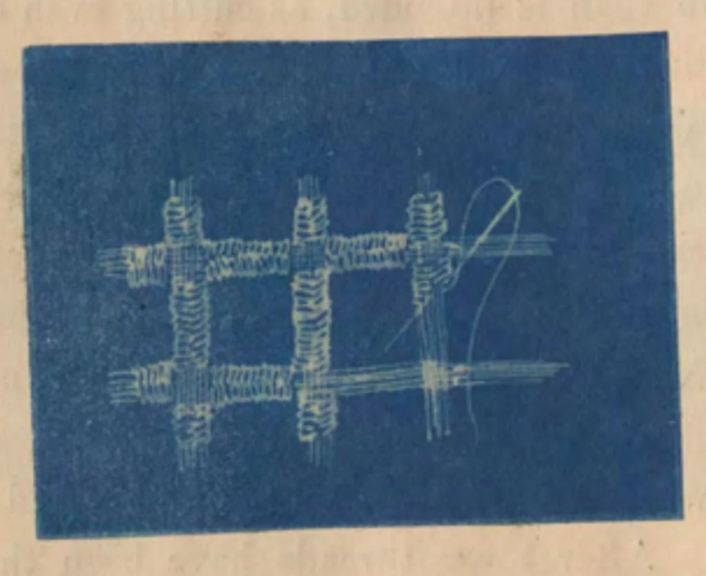 An illustration from A Handbook for Greek and Roman lace making, 1869, leaf 15