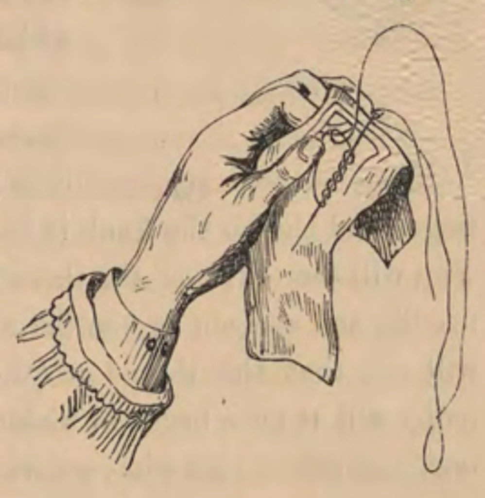 An illustration from A Handbook for Greek and Roman lace making, 1869, leaf 18