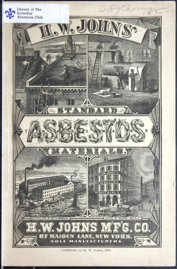 An illustration from H.W. Johns' standard asbestos materials., 1882, leaf 0