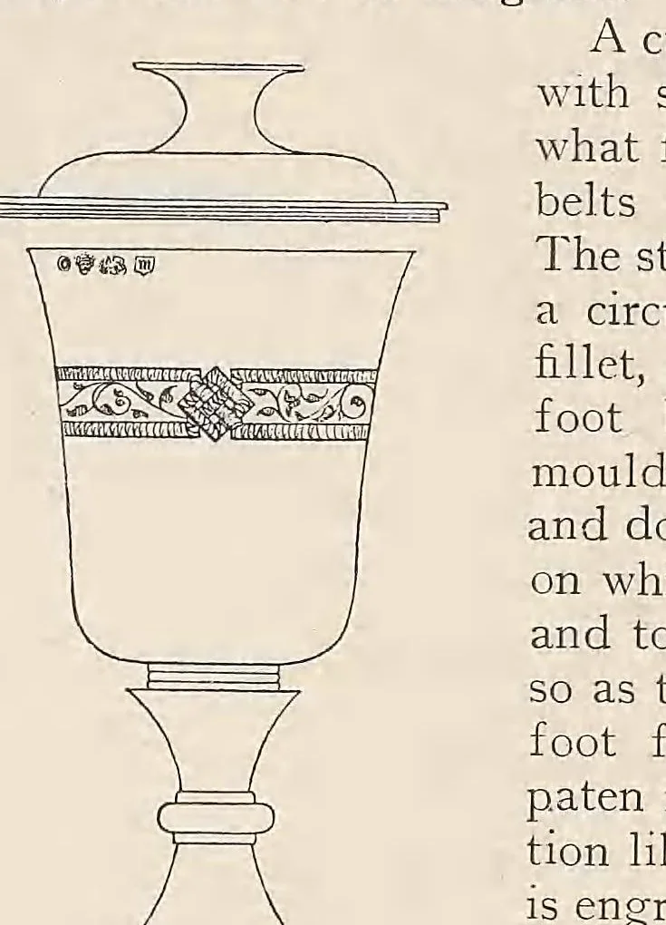 An illustration from Hall marks on gold & silver plate, 1922, leaf 44