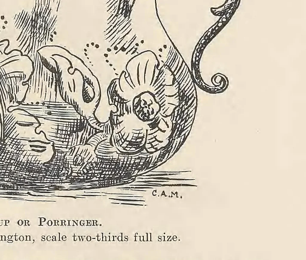An illustration from Hall marks on gold & silver plate, 1922, leaf 61