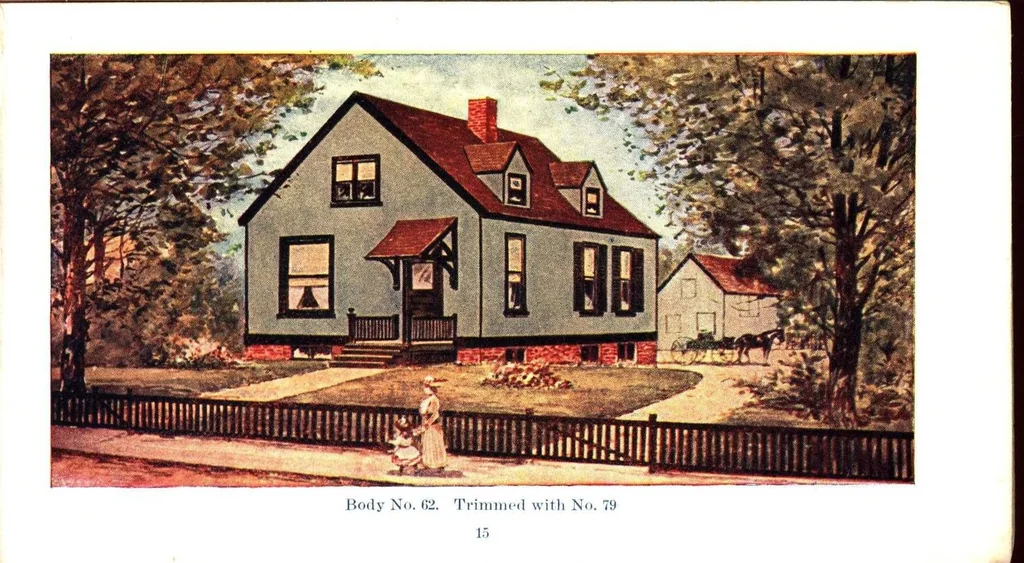 An illustration from Hammer's house painting styles for 1900., 1900, leaf 14
