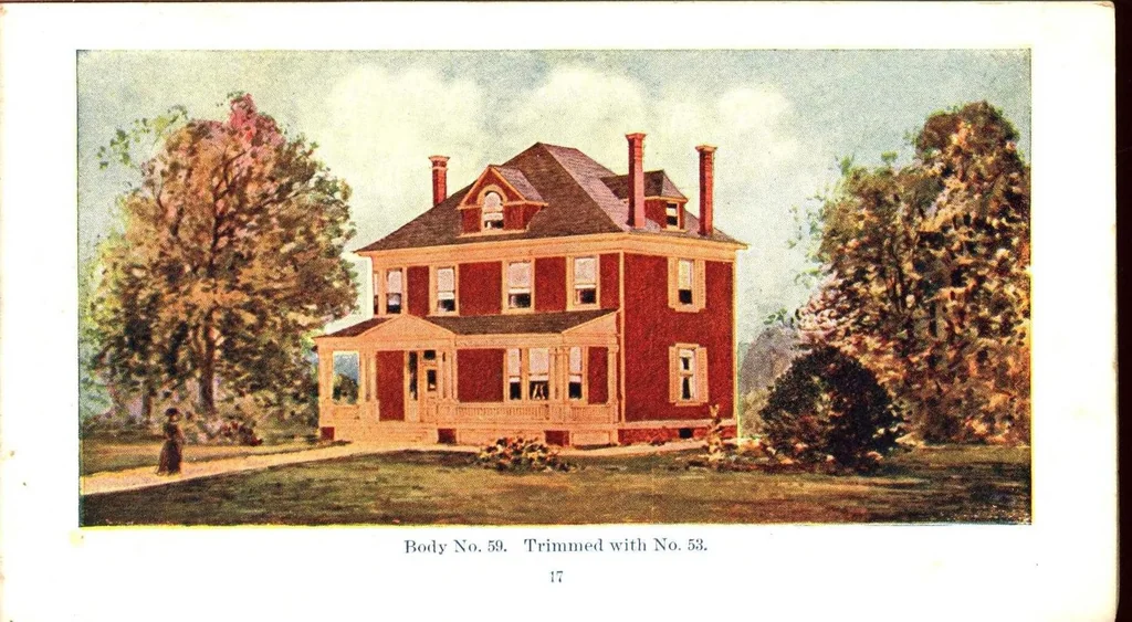 An illustration from Hammer's house painting styles for 1900., 1900, leaf 16