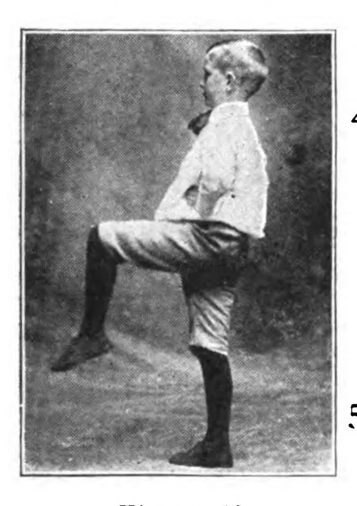 An illustration from Handbook of graded lessons in physical training and games for primary and grammar grades, 1907, leaf 51