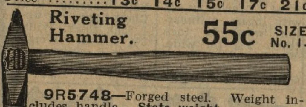 An illustration from Hardware, 1919, leaf 25