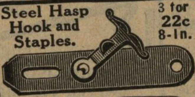 An illustration from Hardware, 1919, leaf 26