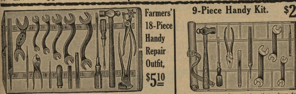 An illustration from Hardware, 1919, leaf 58