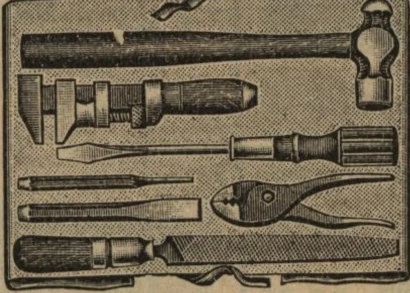 An illustration from Hardware, 1919, leaf 58