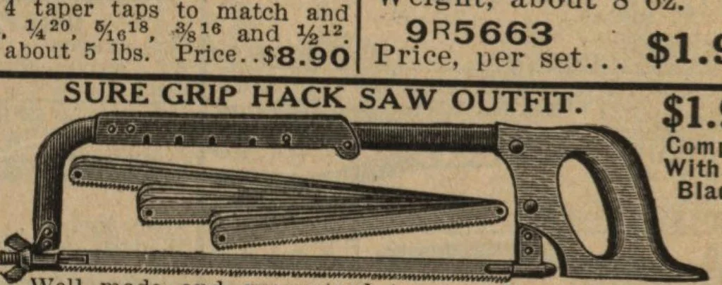 An illustration from Hardware, 1919, leaf 61
