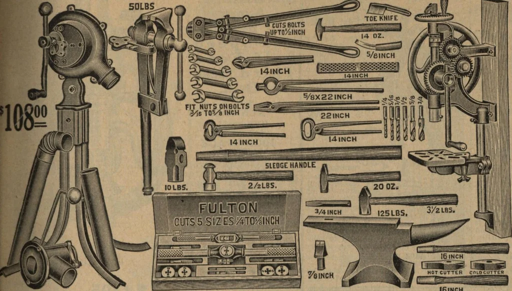 An illustration from Hardware, 1919, leaf 62