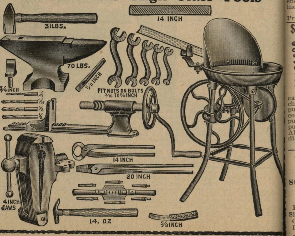 An illustration from Hardware, 1919, leaf 63