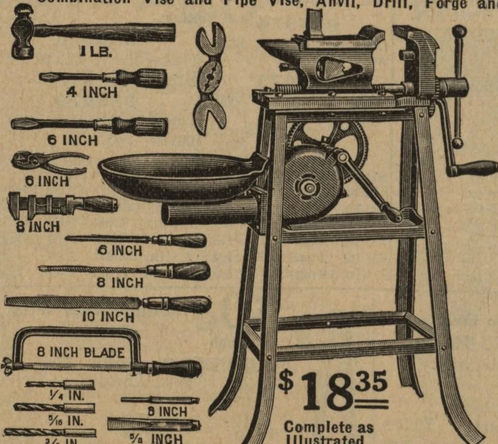 An illustration from Hardware, 1919, leaf 65