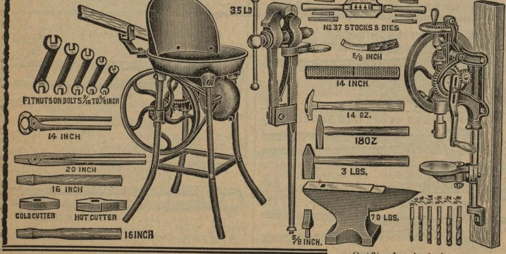 An illustration from Hardware, 1919, leaf 67