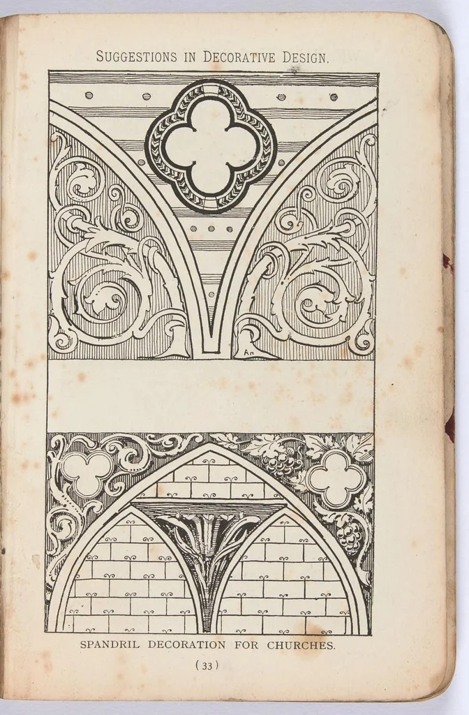 An illustration from Suggestions in decorative design and colour combinations / Wm. Harland & Son, 1894, leaf 36