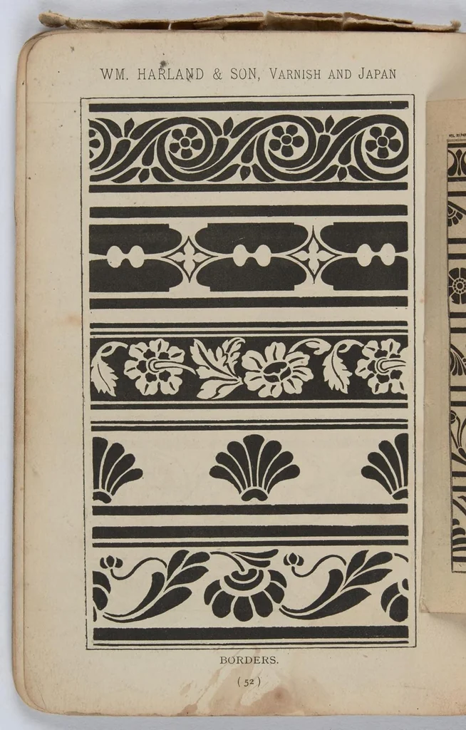 An illustration from Suggestions in decorative design and colour combinations / Wm. Harland & Son, 1894, leaf 57