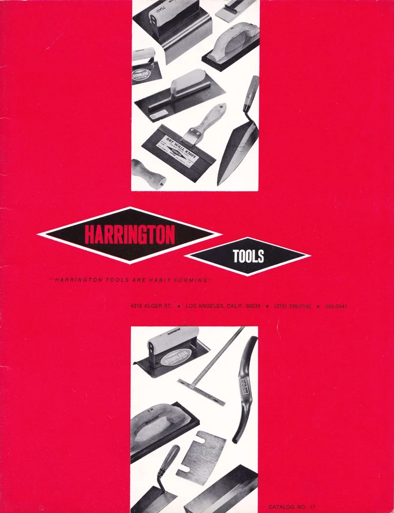 An illustration from Harrington Tools : Catalog No. 17, 1971, leaf 0