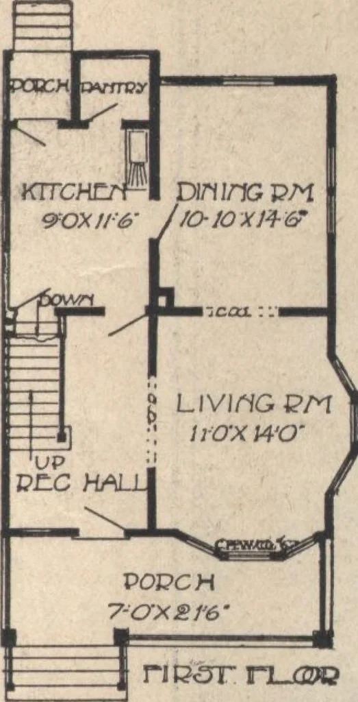An illustration from A book of plans, no. 66, 1914, leaf 10