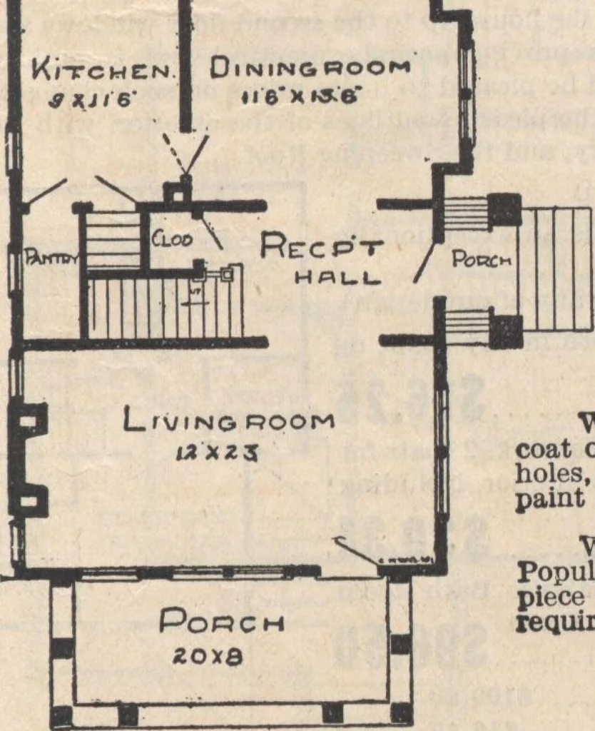 An illustration from A book of plans, no. 66, 1914, leaf 14