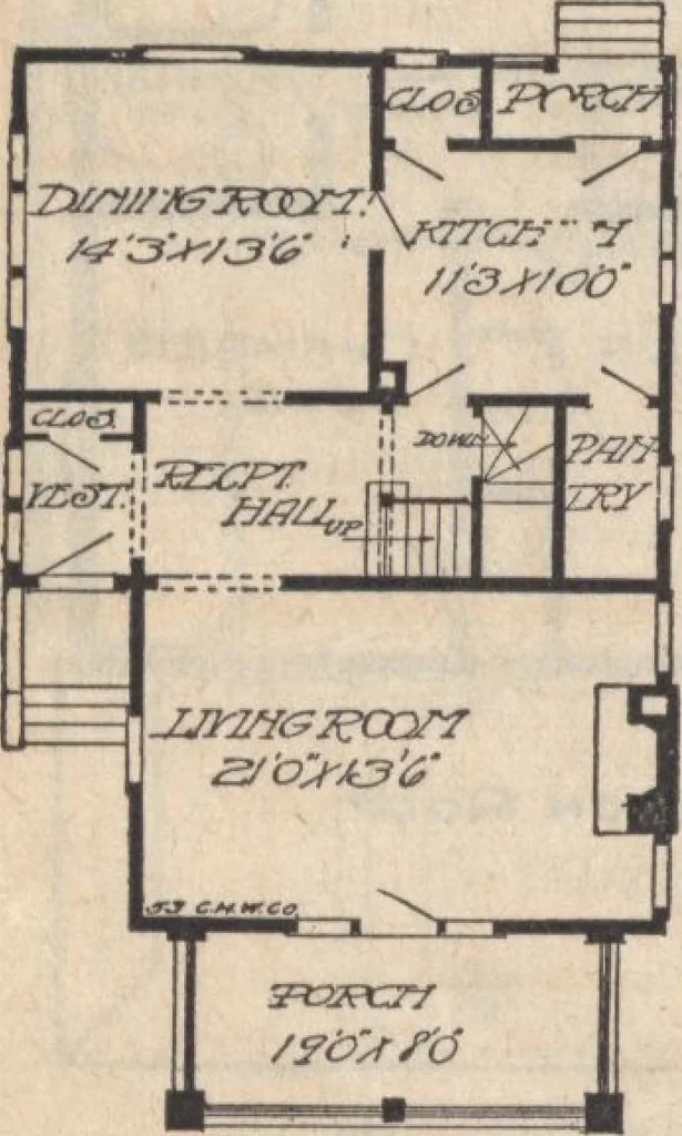 An illustration from A book of plans, no. 66, 1914, leaf 15