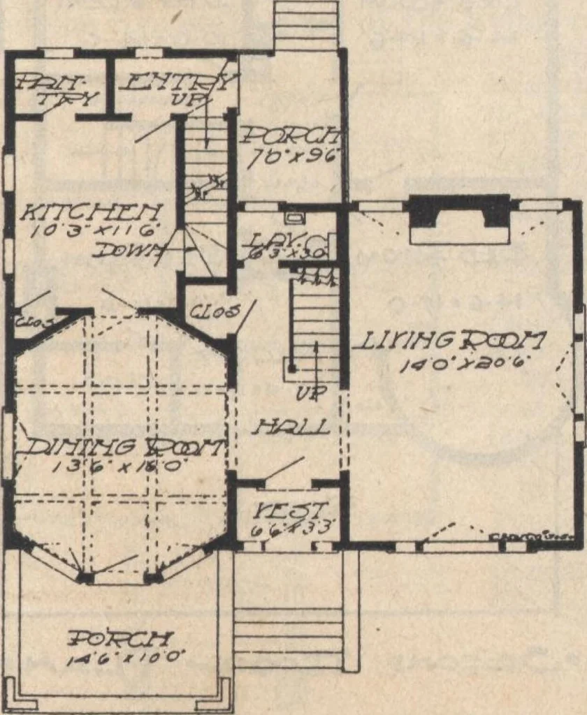 An illustration from A book of plans, no. 66, 1914, leaf 18