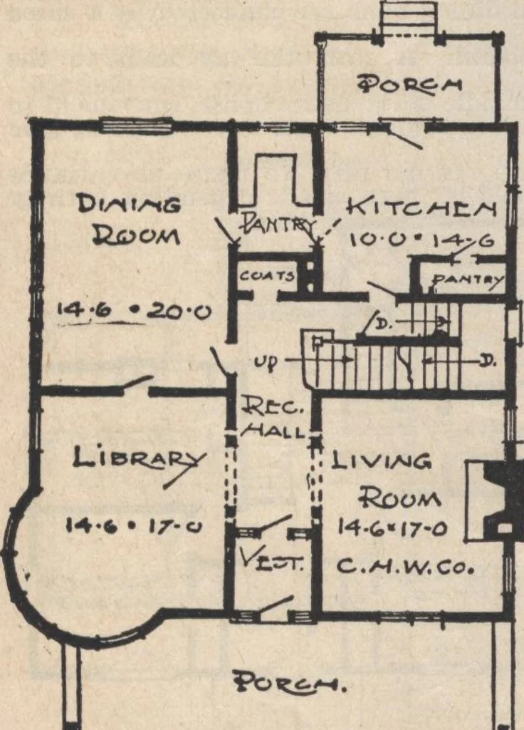 An illustration from A book of plans, no. 66, 1914, leaf 19