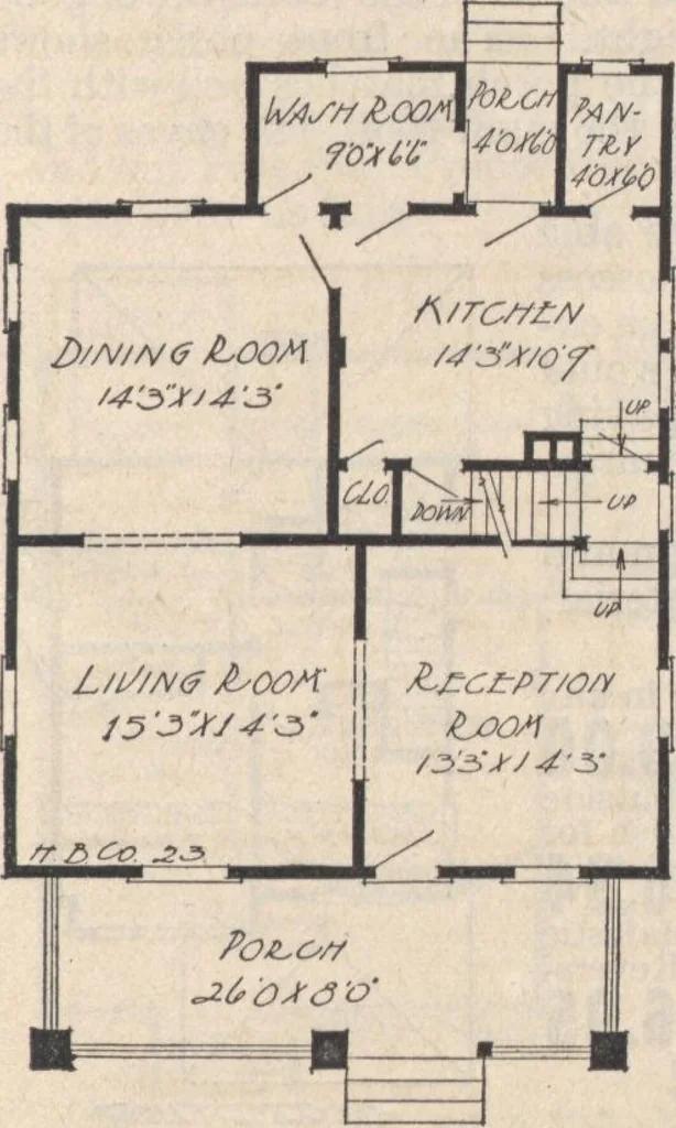 An illustration from A book of plans, no. 66, 1914, leaf 22