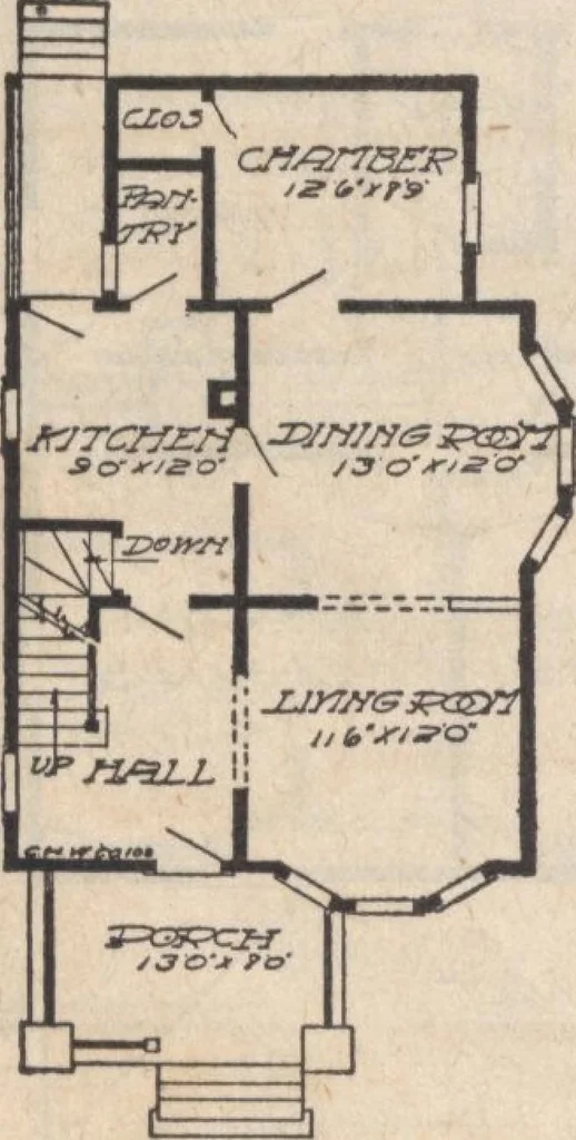 An illustration from A book of plans, no. 66, 1914, leaf 23