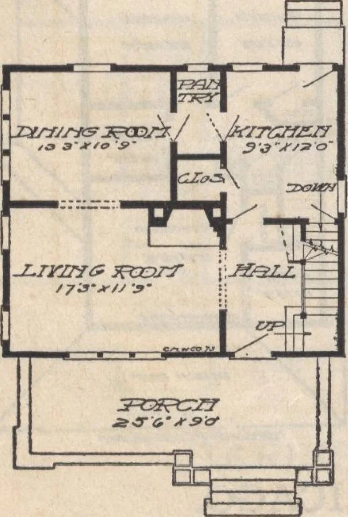 An illustration from A book of plans, no. 66, 1914, leaf 31
