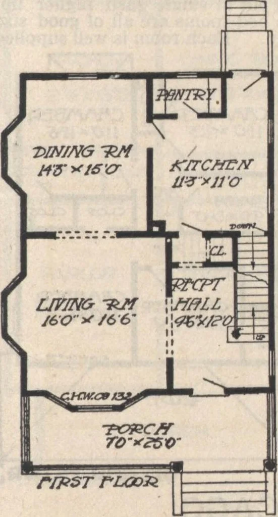 An illustration from A book of plans, no. 66, 1914, leaf 32