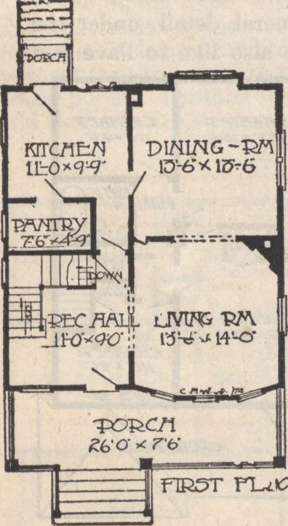 An illustration from A book of plans, no. 66, 1914, leaf 33