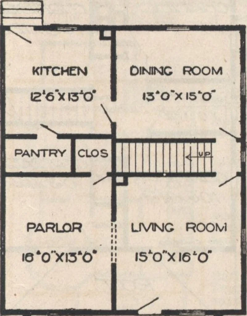 An illustration from A book of plans, no. 66, 1914, leaf 34
