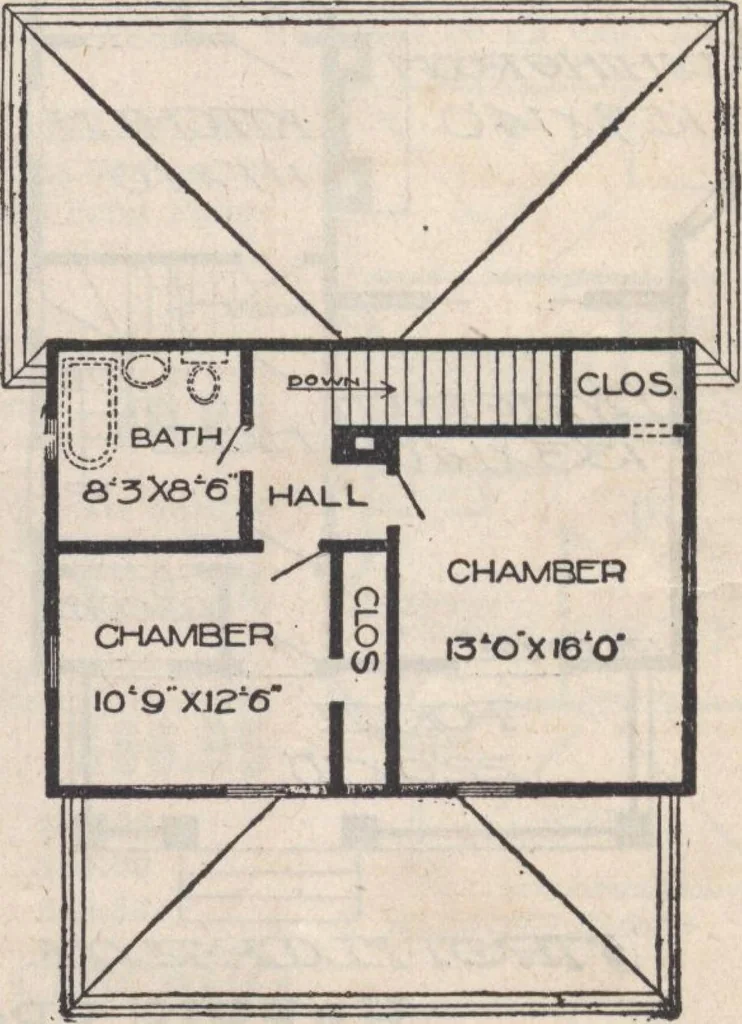 An illustration from A book of plans, no. 66, 1914, leaf 34