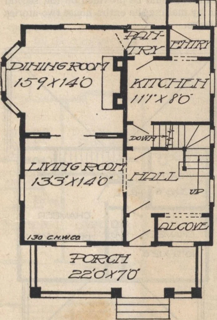 An illustration from A book of plans, no. 66, 1914, leaf 35