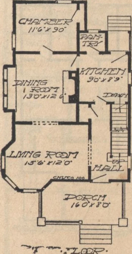 An illustration from A book of plans, no. 66, 1914, leaf 36