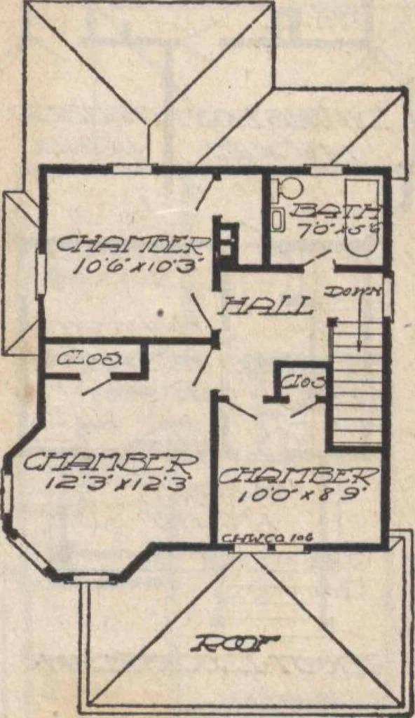 An illustration from A book of plans, no. 66, 1914, leaf 36