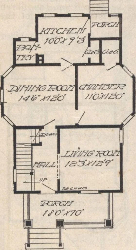 An illustration from A book of plans, no. 66, 1914, leaf 37