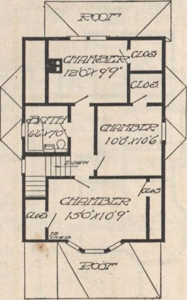 An illustration from A book of plans, no. 66, 1914, leaf 37
