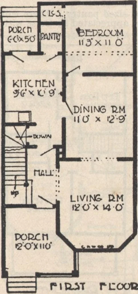 An illustration from A book of plans, no. 66, 1914, leaf 38