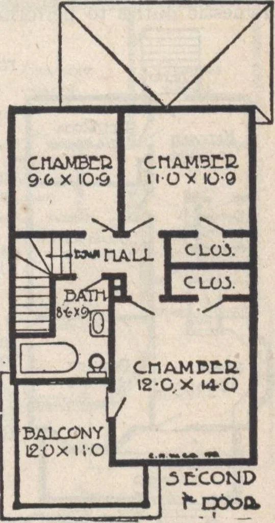 An illustration from A book of plans, no. 66, 1914, leaf 38