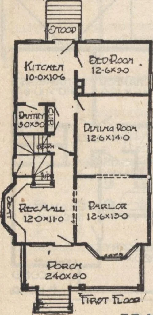 An illustration from A book of plans, no. 66, 1914, leaf 39