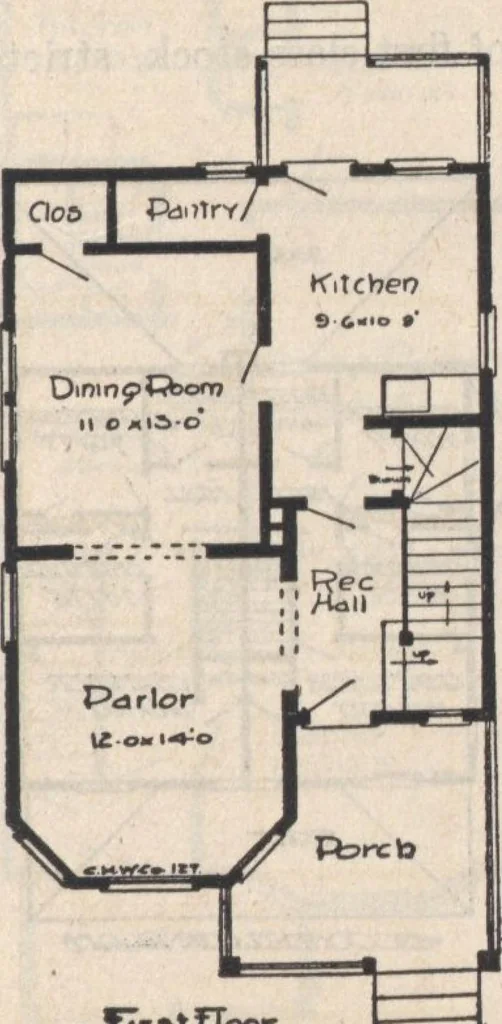 An illustration from A book of plans, no. 66, 1914, leaf 40