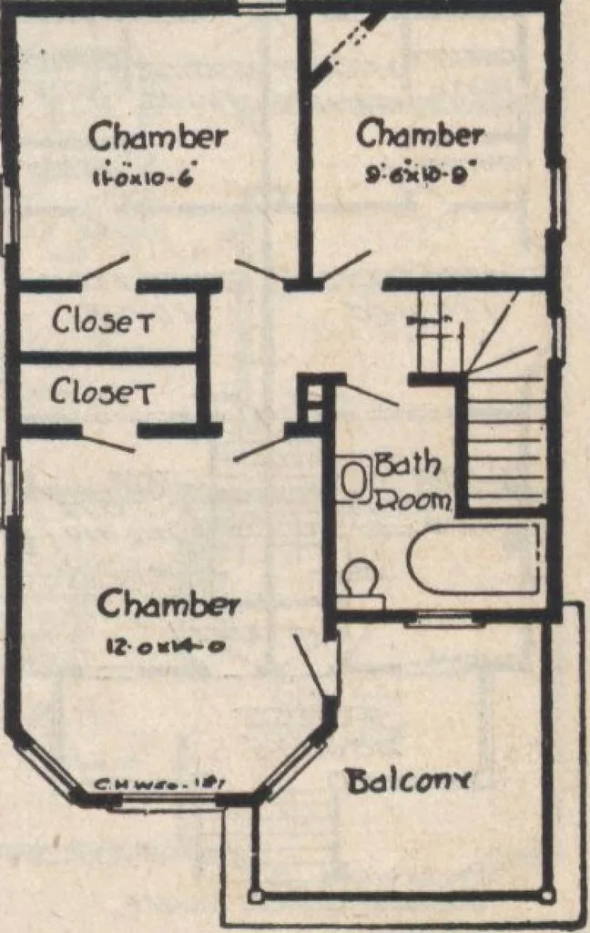 An illustration from A book of plans, no. 66, 1914, leaf 40