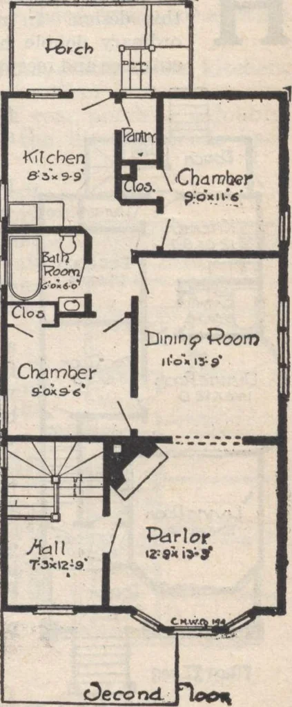 An illustration from A book of plans, no. 66, 1914, leaf 42
